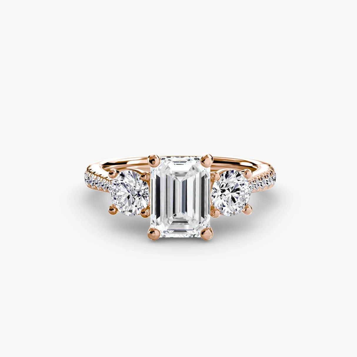 Three-Stone with Pavé Band - 4Me1
