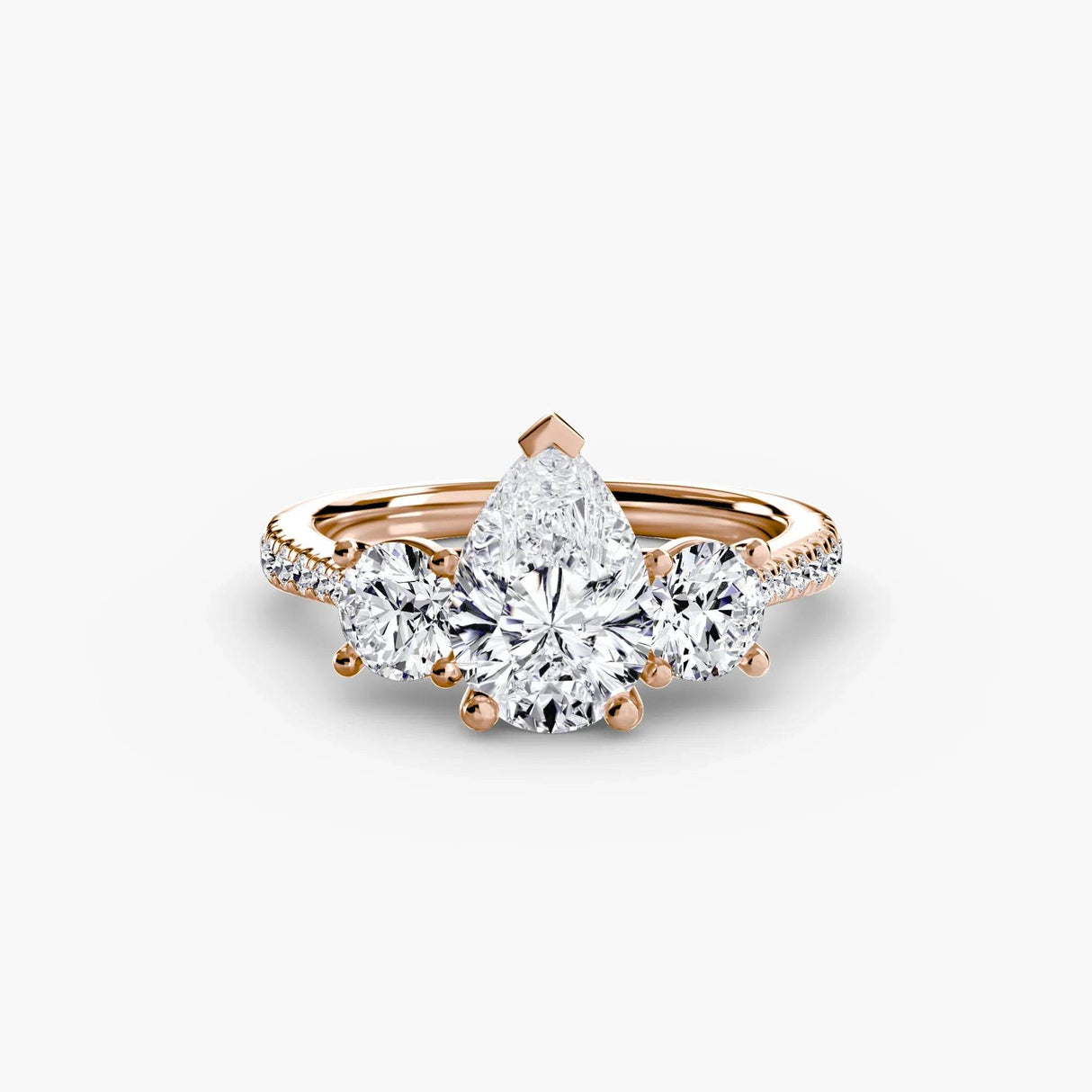 Three-Stone with Pavé Band - 4Me1