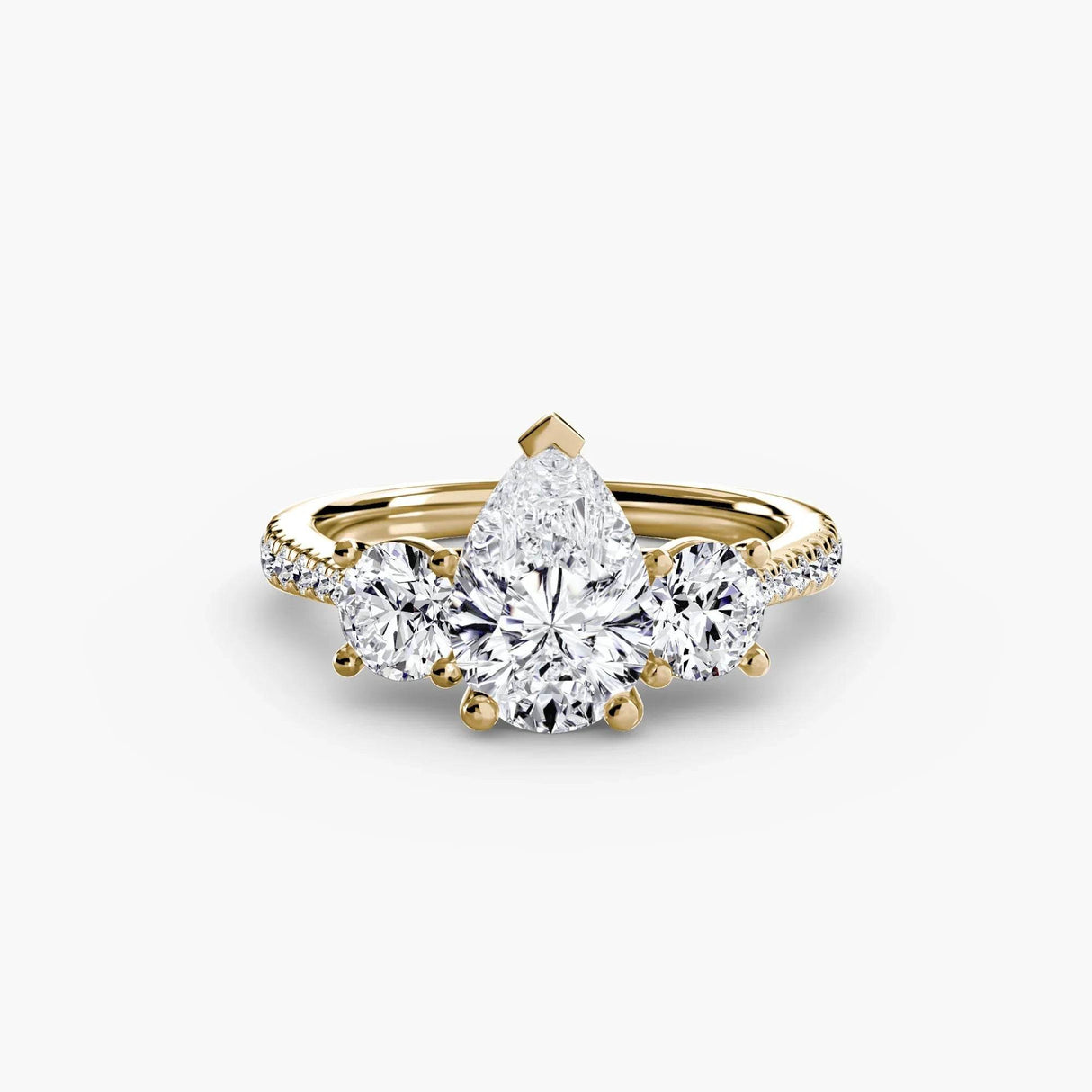 Three-Stone with Pavé Band - 4Me1