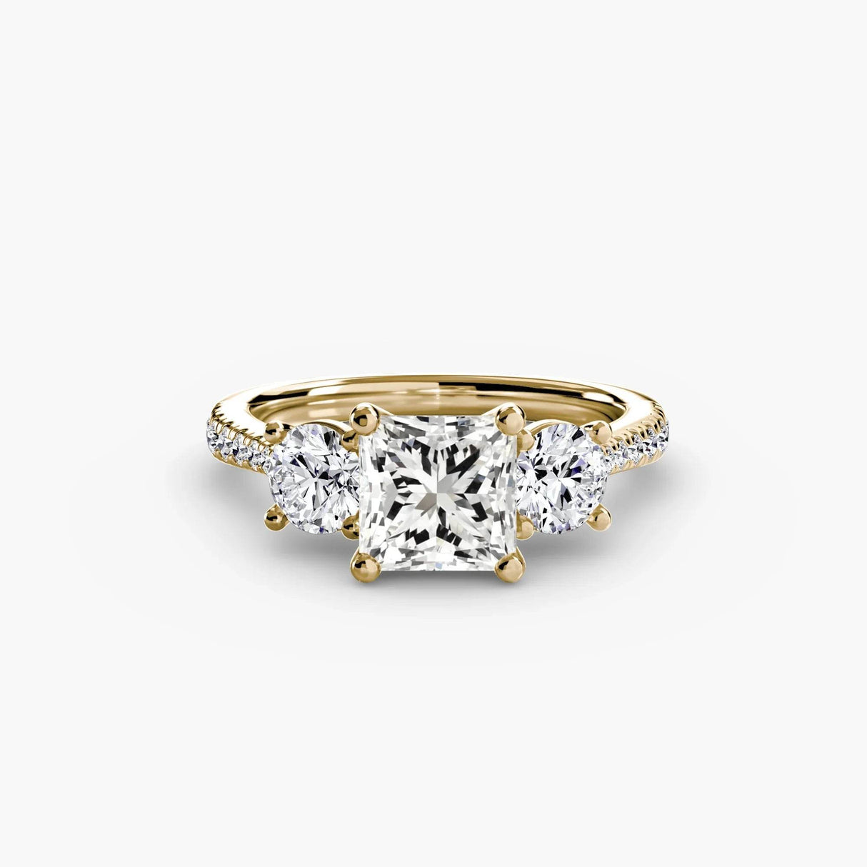 Three-Stone with Pavé Band - 4Me1