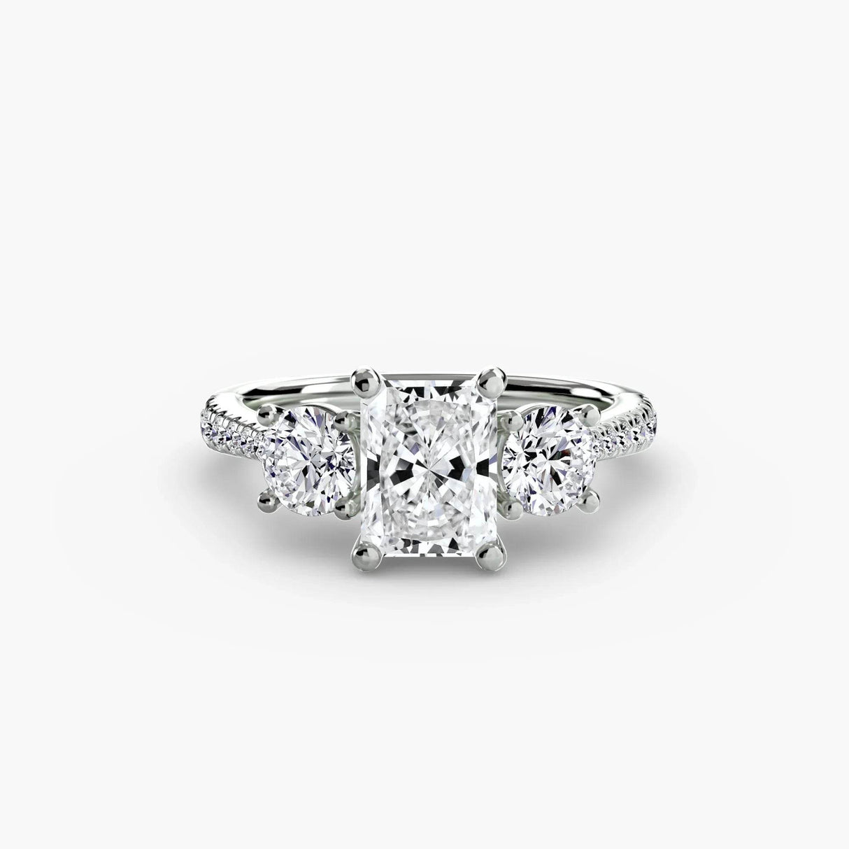 Three-Stone with Pavé Band - 4Me1