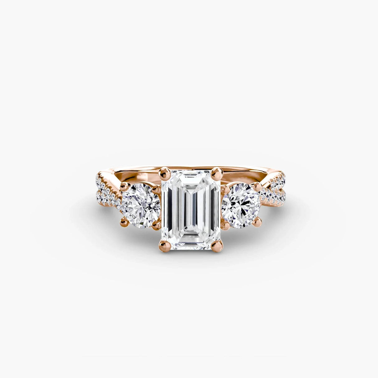 Three-Stone with Pavé Band 2 - 4Me1