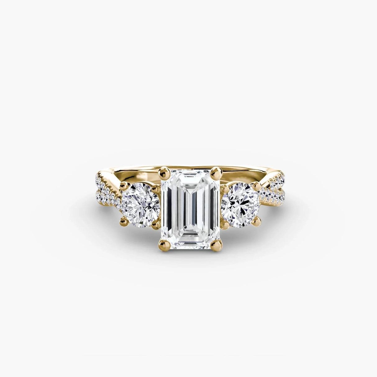 Three-Stone with Pavé Band 2 - 4Me1
