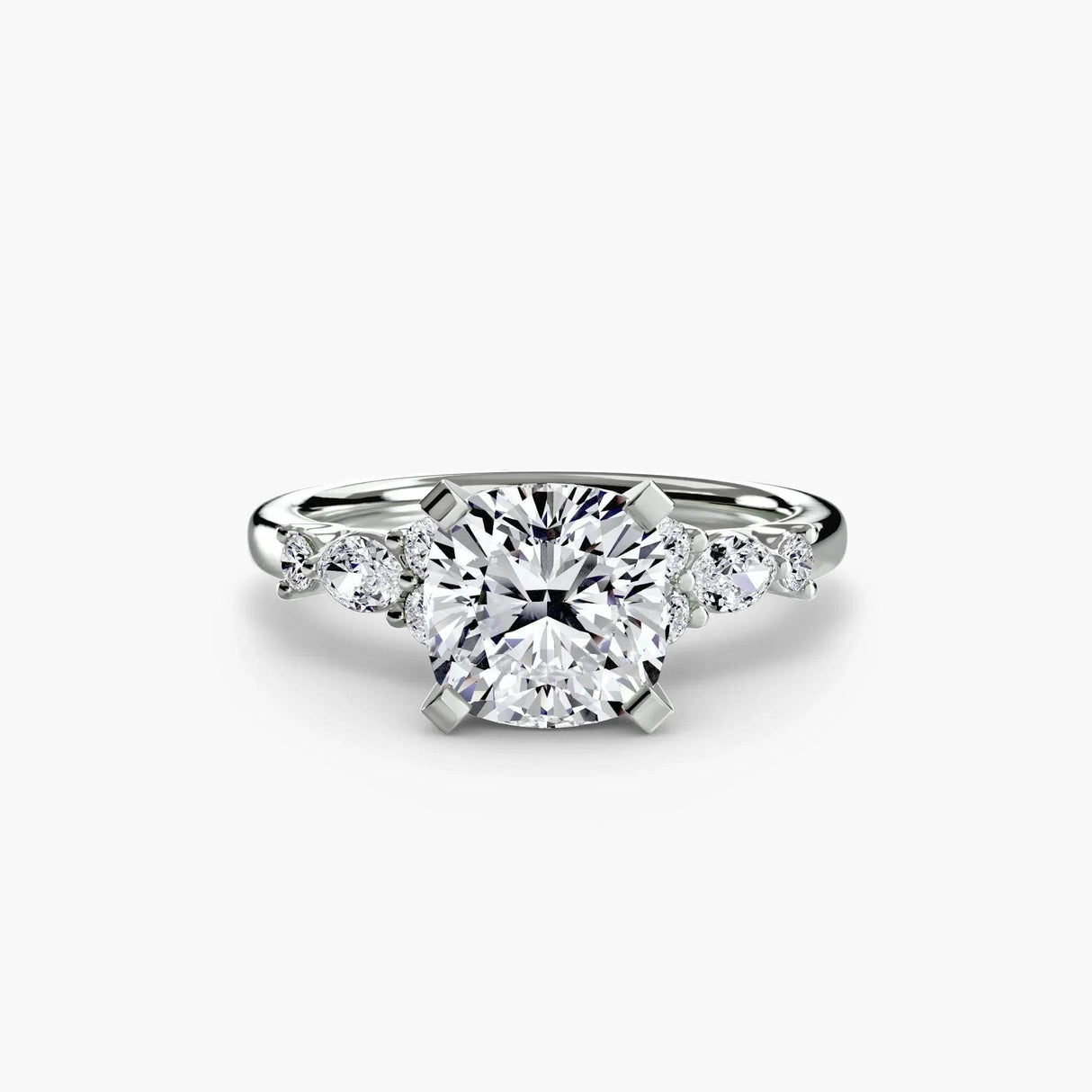 The Floral Accent Solitaire - 4Me1