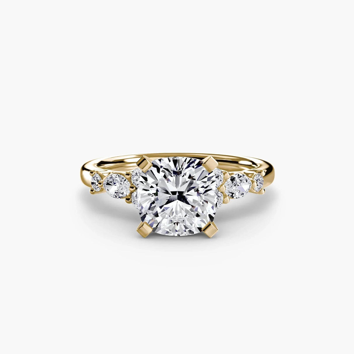 The Floral Accent Solitaire - 4Me1