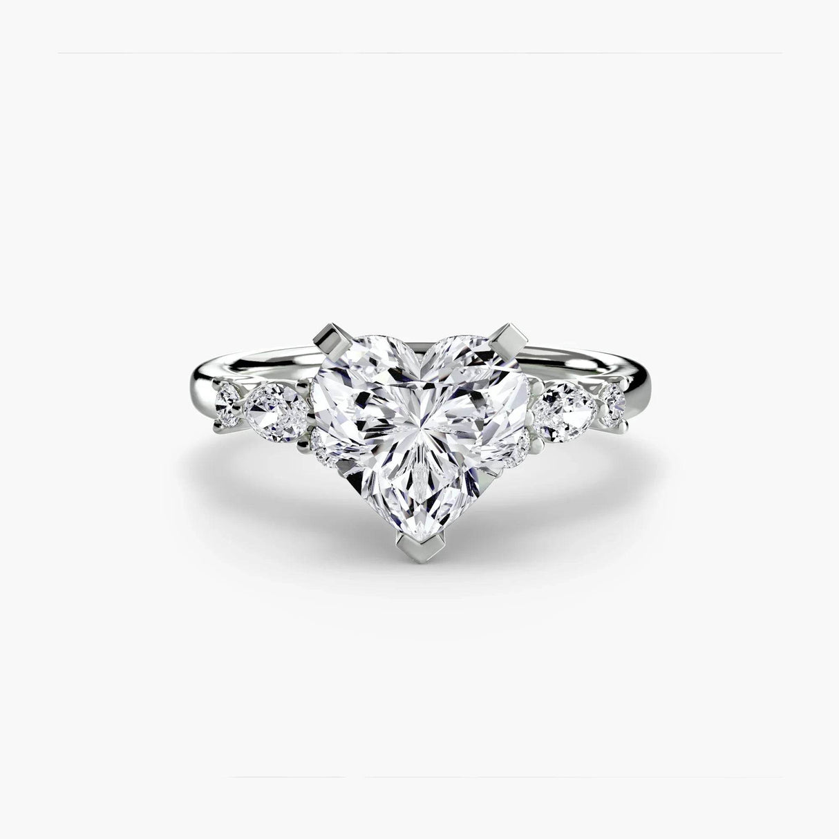 The Floral Accent Solitaire - 4Me1