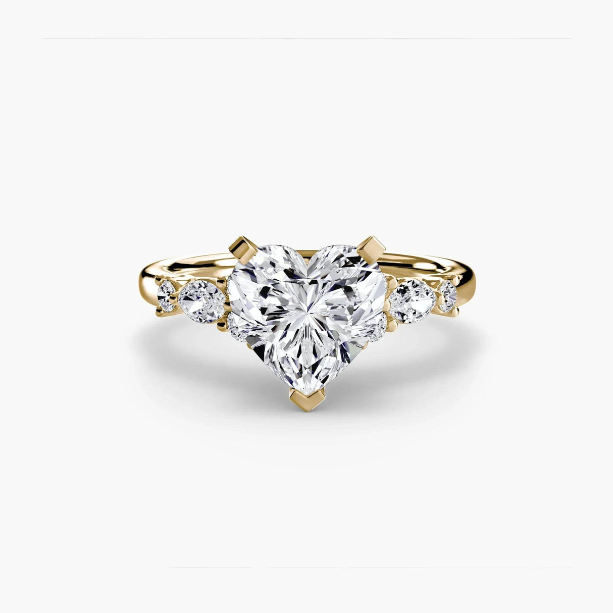 The Floral Accent Solitaire - 4Me1