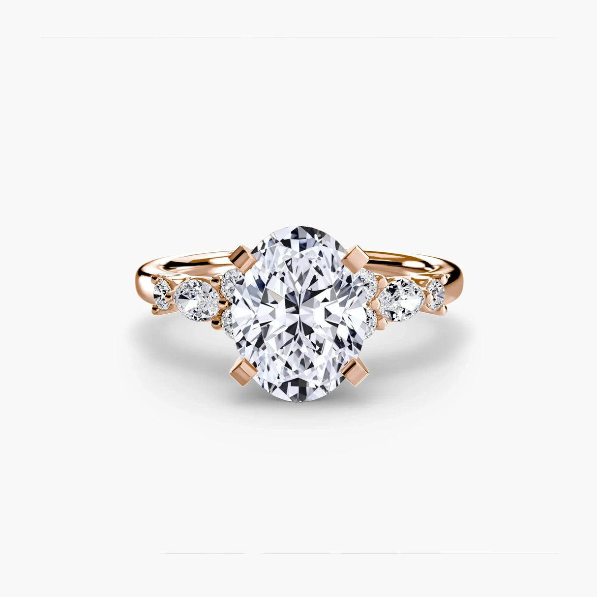 The Floral Accent Solitaire - 4Me1