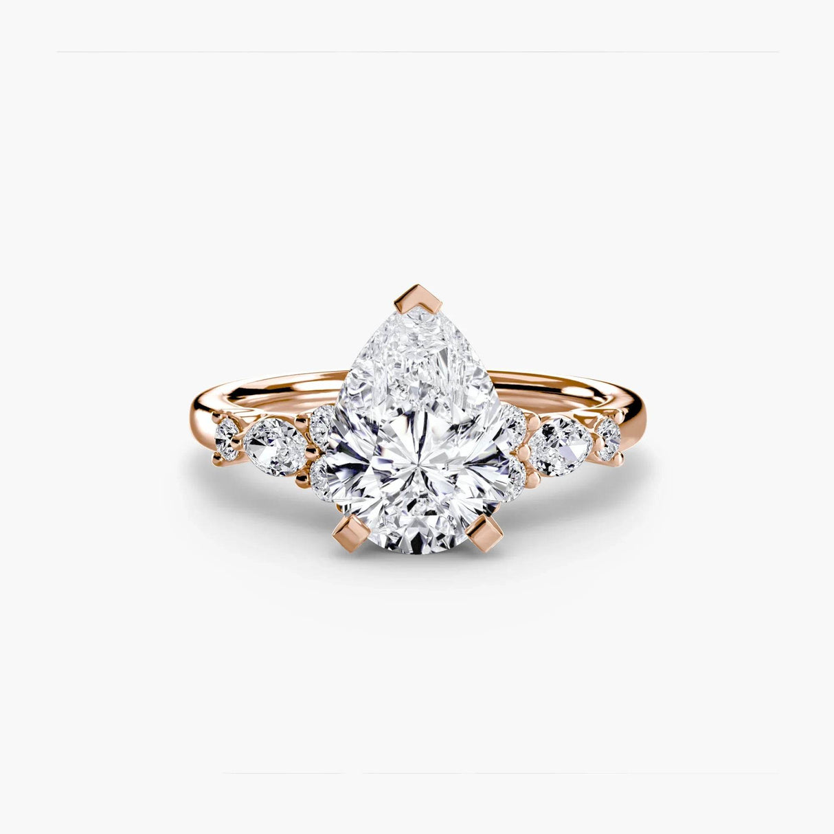 The Floral Accent Solitaire - 4Me1