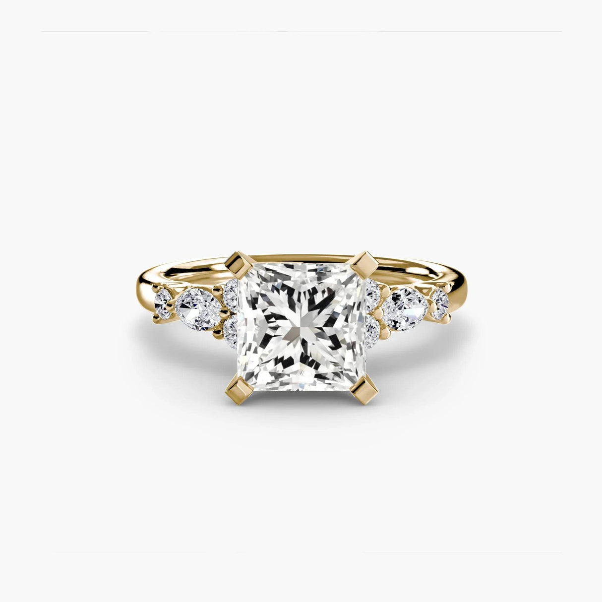 The Floral Accent Solitaire - 4Me1