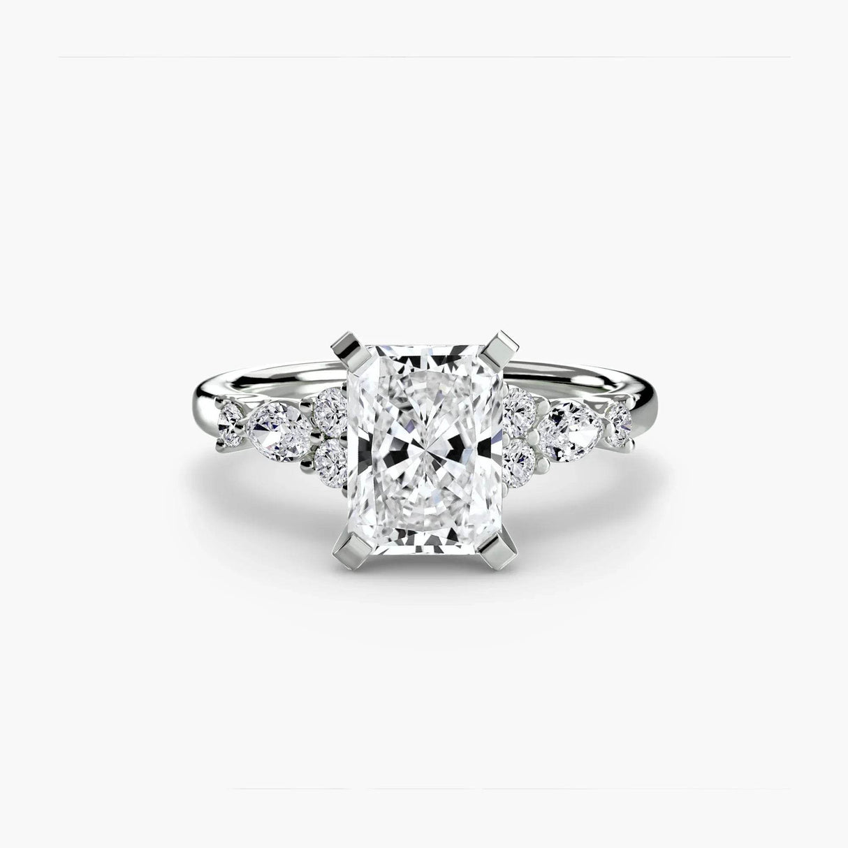 The Floral Accent Solitaire - 4Me1