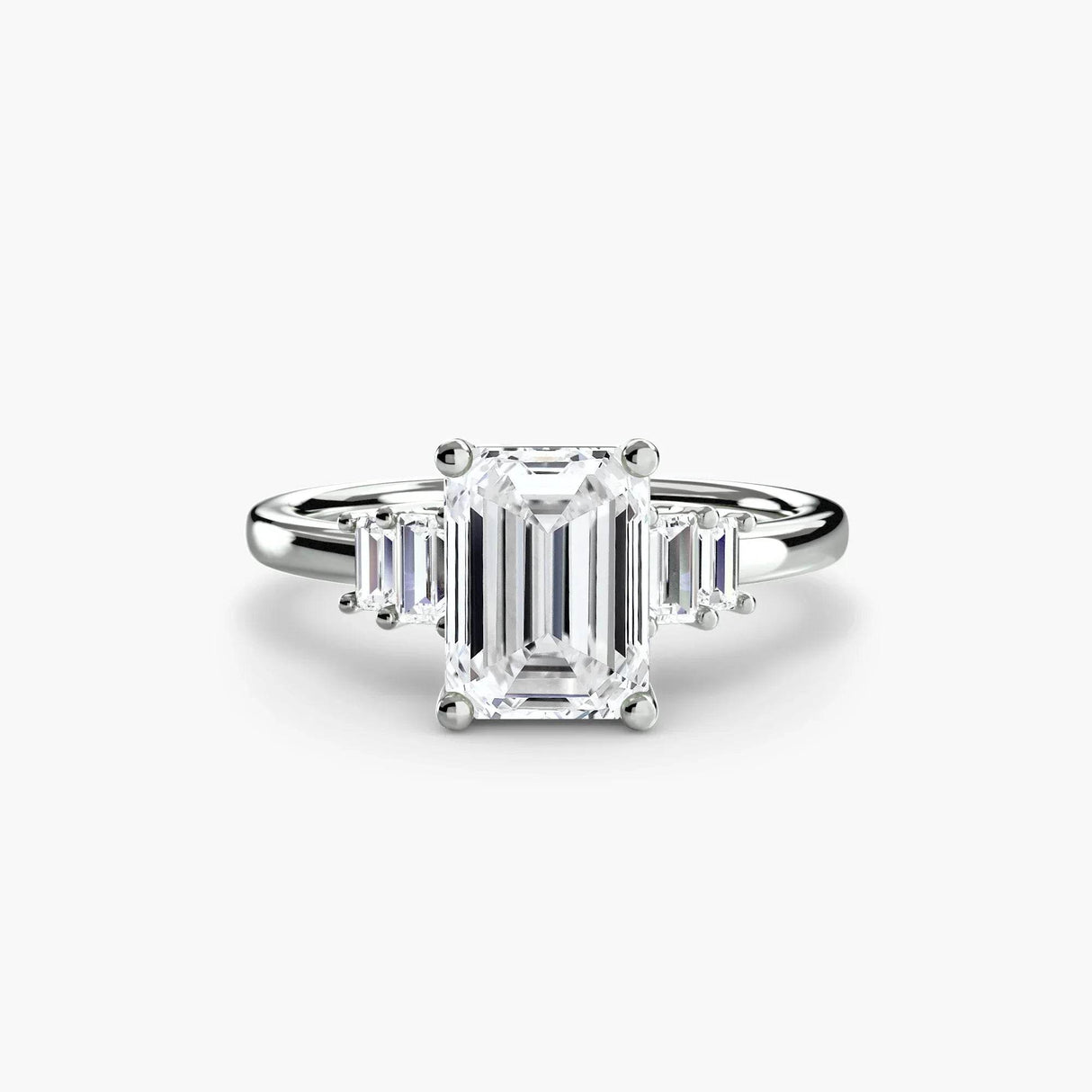 Baguette Accent Solitaire - 4Me1