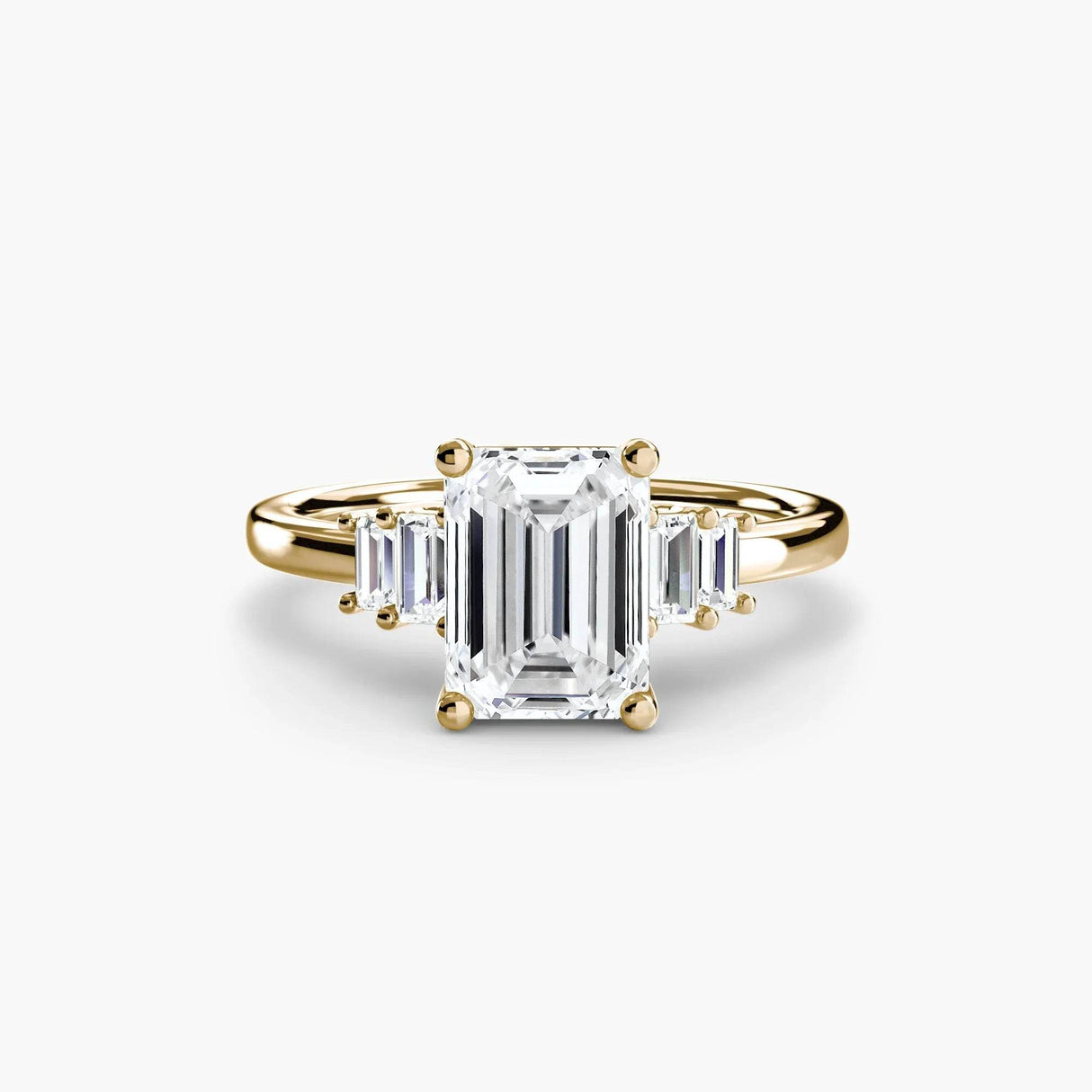 Baguette Accent Solitaire - 4Me1