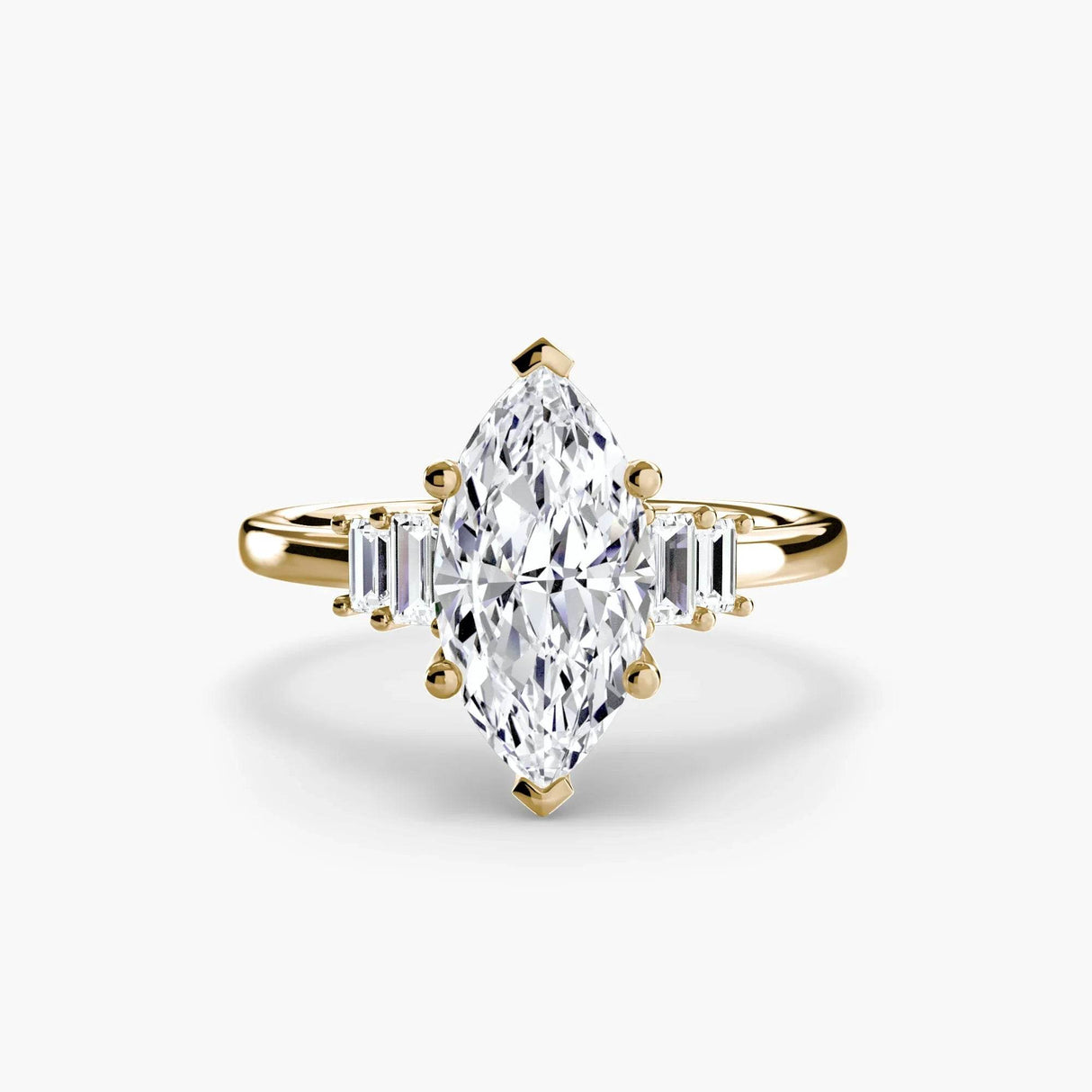 Baguette Accent Solitaire - 4Me1