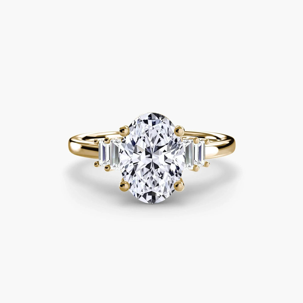 Baguette Accent Solitaire - 4Me1
