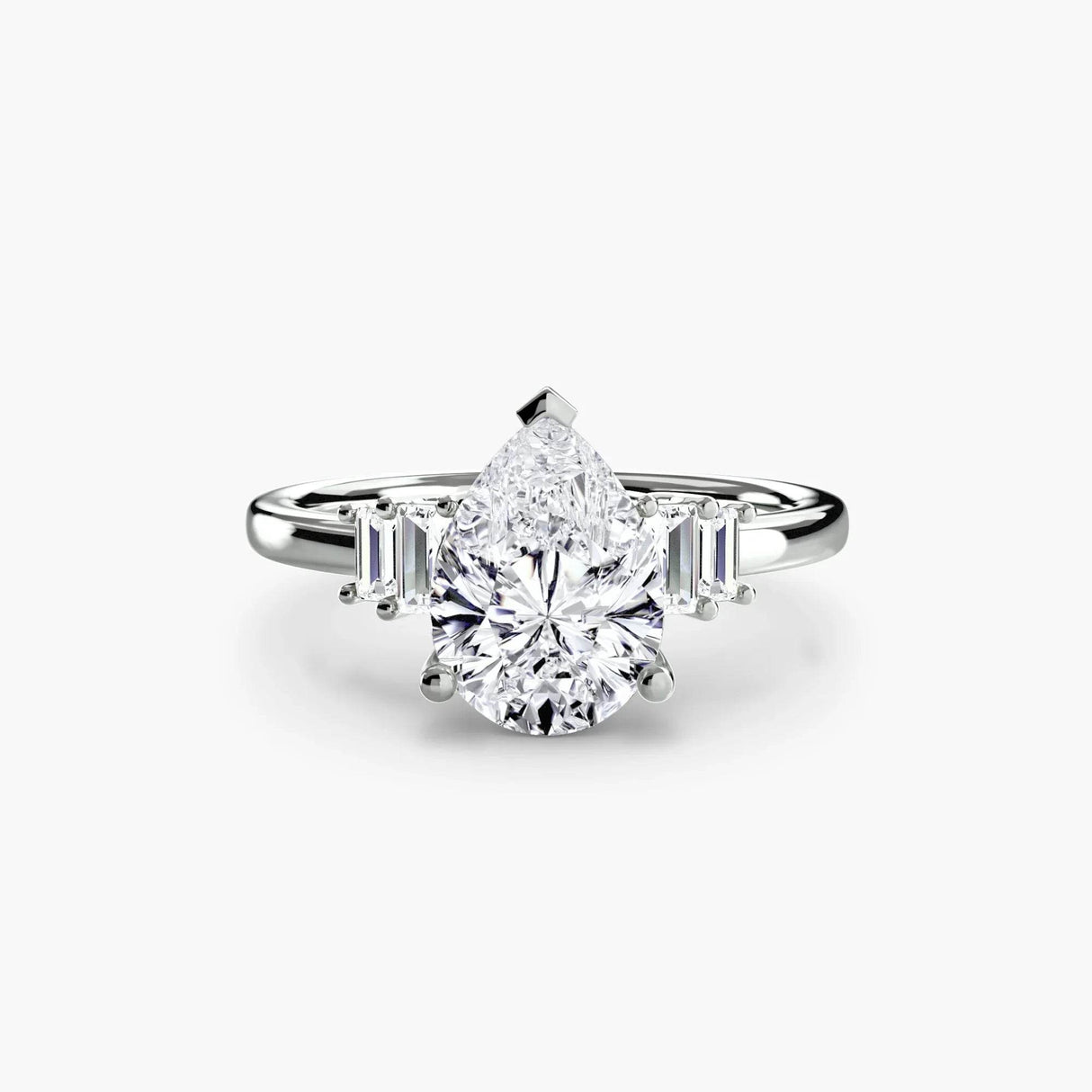 Baguette Accent Solitaire - 4Me1