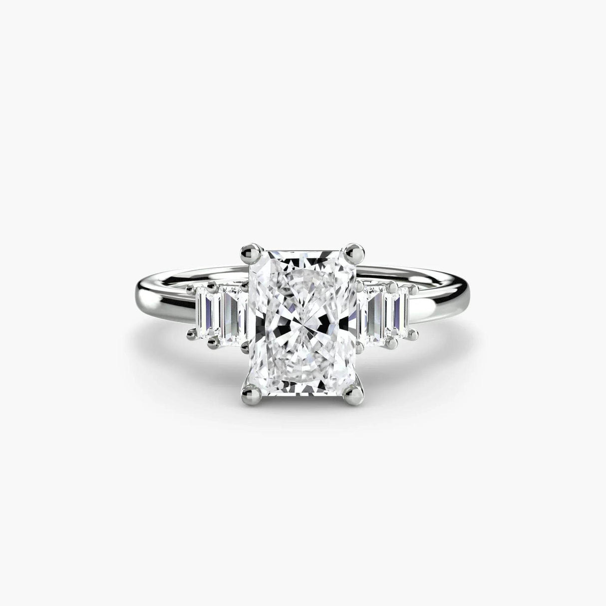 Baguette Accent Solitaire - 4Me1