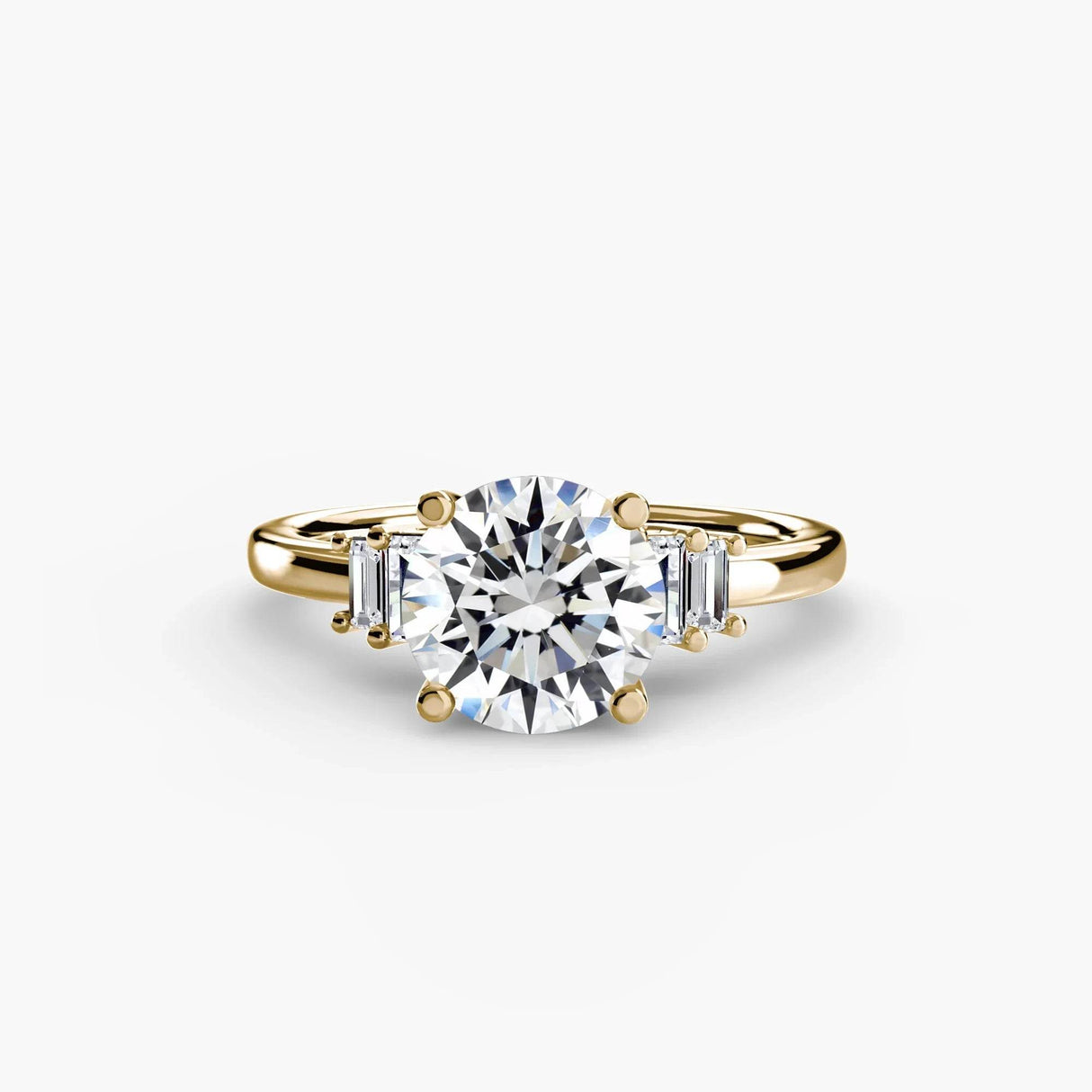 Baguette Accent Solitaire - 4Me1