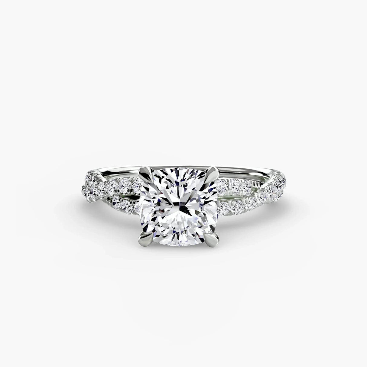 The Twisted Pavé Solitaire - 4Me1