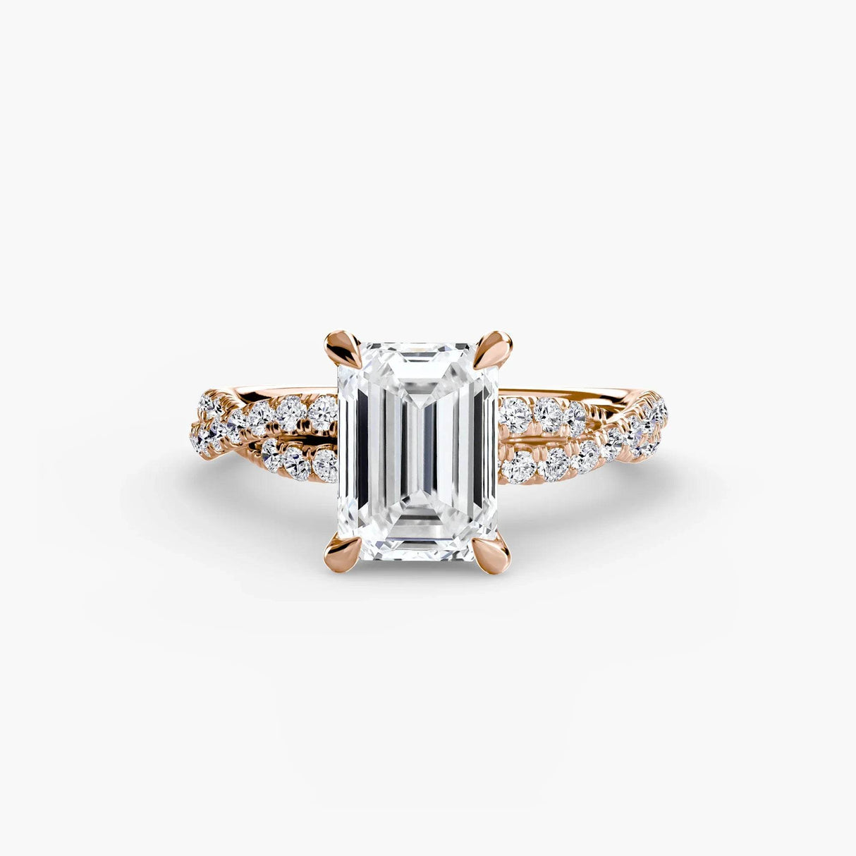 The Twisted Pavé Solitaire - 4Me1