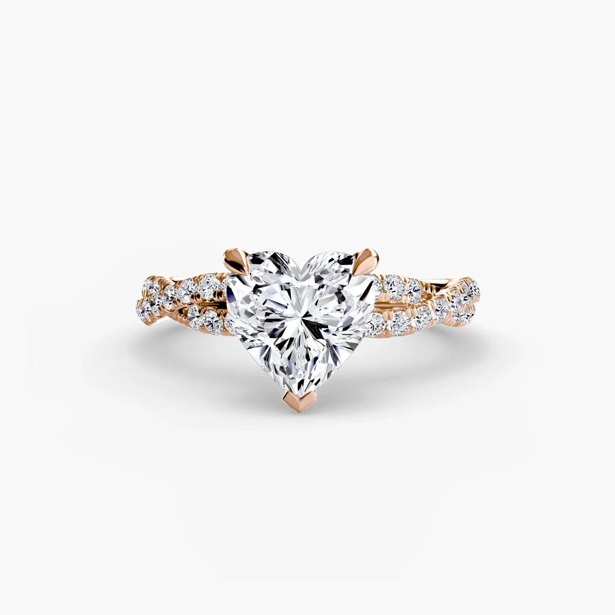 The Twisted Pavé Solitaire - 4Me1
