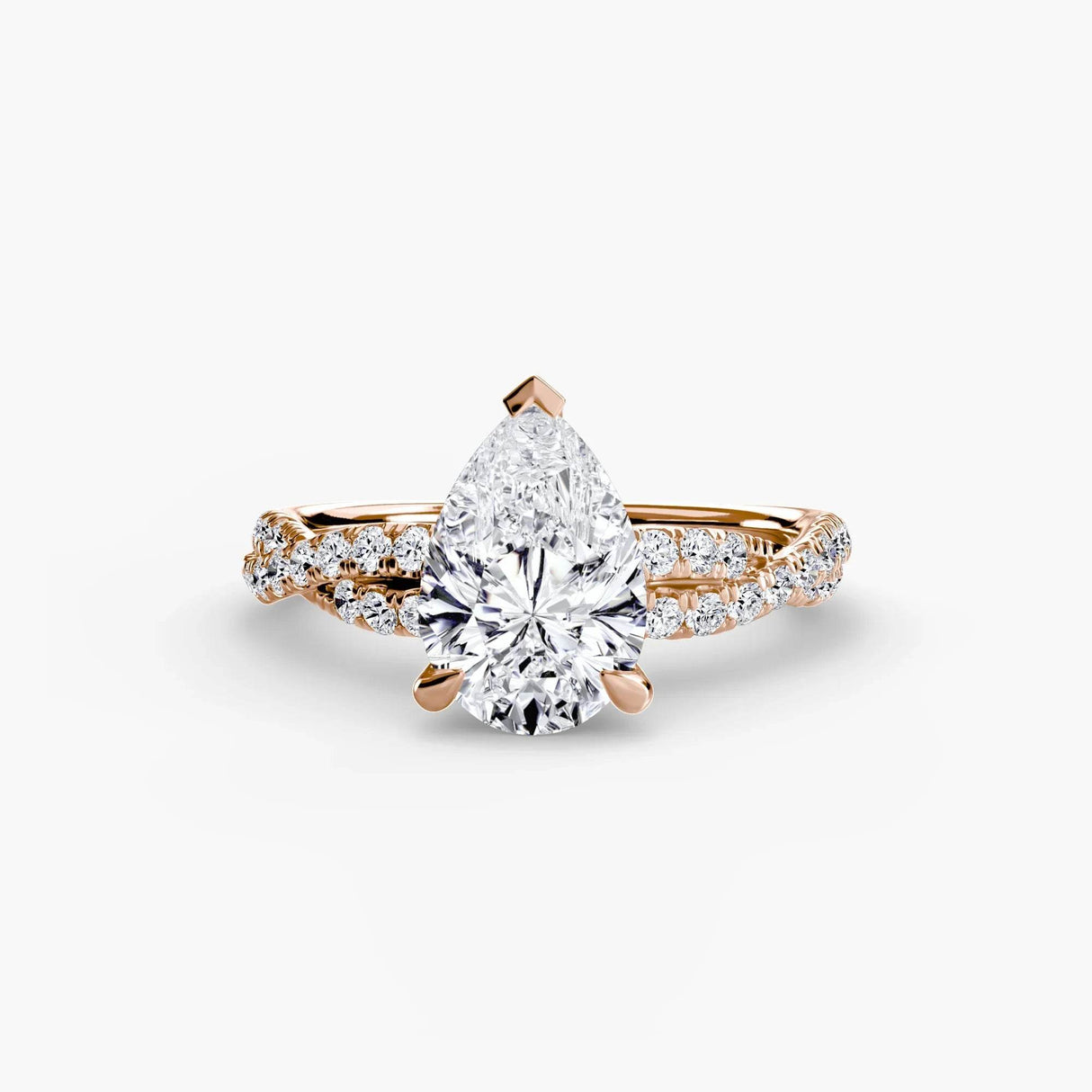 The Twisted Pavé Solitaire - 4Me1