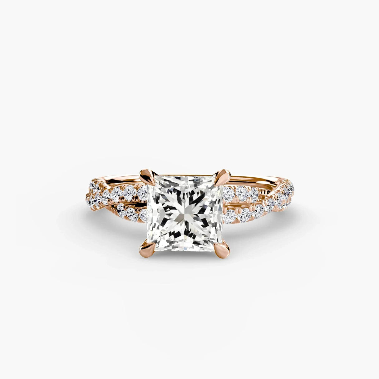 The Twisted Pavé Solitaire - 4Me1