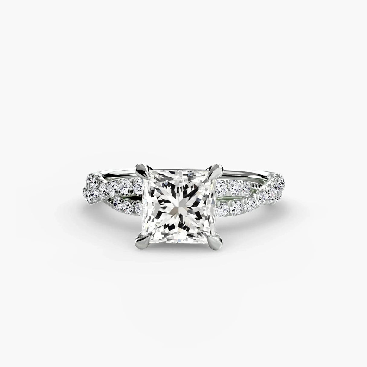 The Twisted Pavé Solitaire - 4Me1
