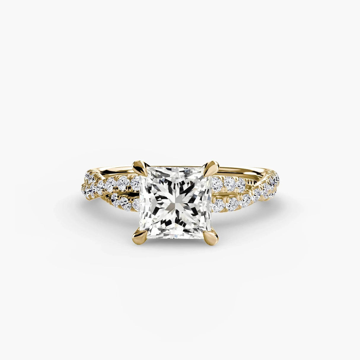 The Twisted Pavé Solitaire - 4Me1