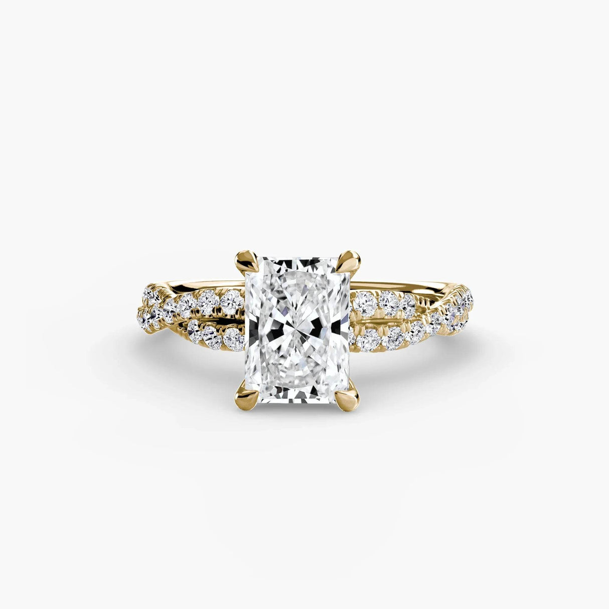 The Twisted Pavé Solitaire - 4Me1