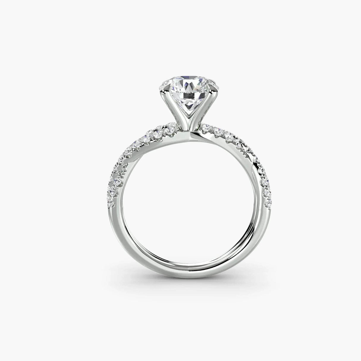The Twisted Pavé Solitaire - 4Me1