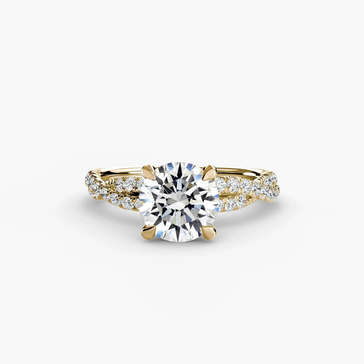 The Twisted Pavé Solitaire - 4Me1