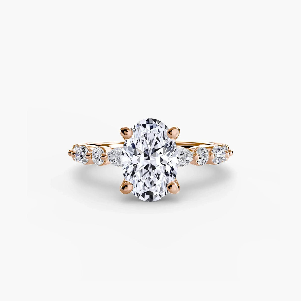 Solitaire with Eternity Pavé 2 - 4Me1