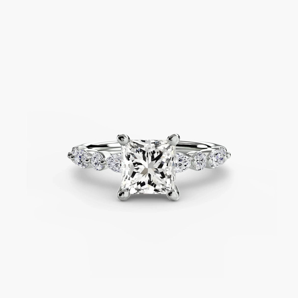 Solitaire with Eternity Pavé 2 - 4Me1