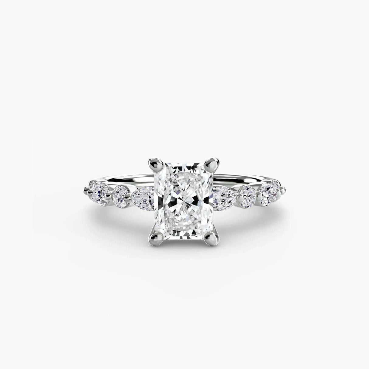 Solitaire with Eternity Pavé 2 - 4Me1
