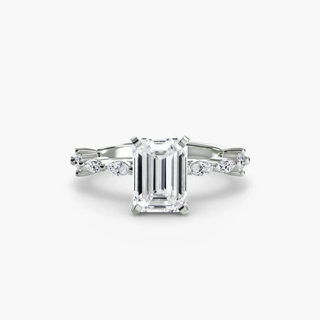 Solitaire with Eternity Pavé - 4Me1 