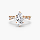 Solitaire with Eternity Pavé - 4Me1 