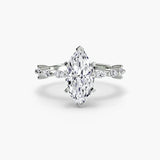 Solitaire with Eternity Pavé - 4Me1 