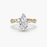 Solitaire with Eternity Pavé - 4Me1 