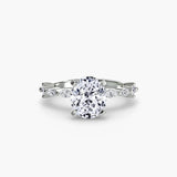 Solitaire with Eternity Pavé - 4Me1 