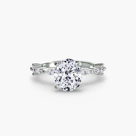 Solitaire with Eternity Pavé - 4Me1 
