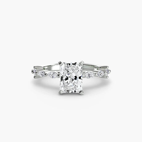 Solitaire with Eternity Pavé - 4Me1 