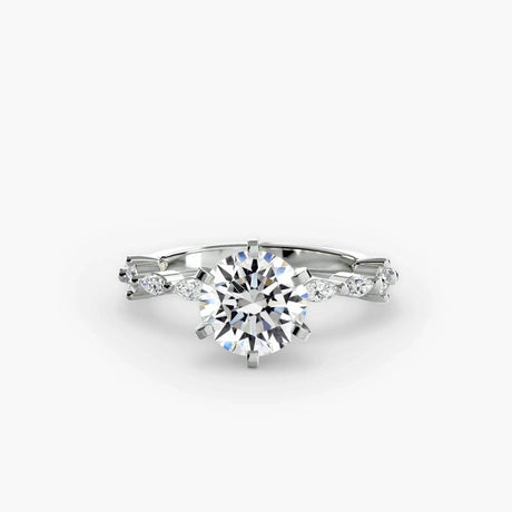 Solitaire with Eternity Pavé - 4Me1 