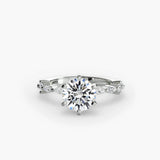 Solitaire with Eternity Pavé - 4Me1 