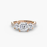 Three-Stone with Pavé Band - 4Me1 
