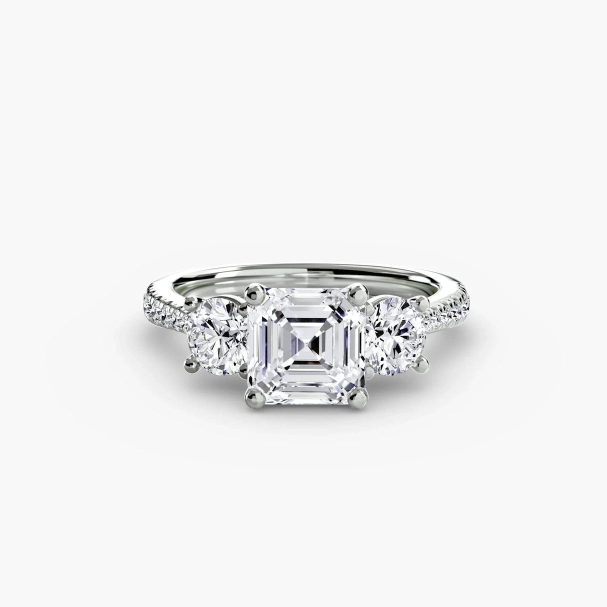Three-Stone with Pavé Band - 4Me1 