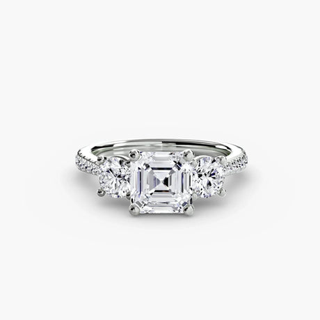 Three-Stone with Pavé Band - 4Me1 