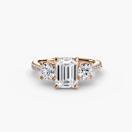 Three-Stone with Pavé Band - 4Me1 