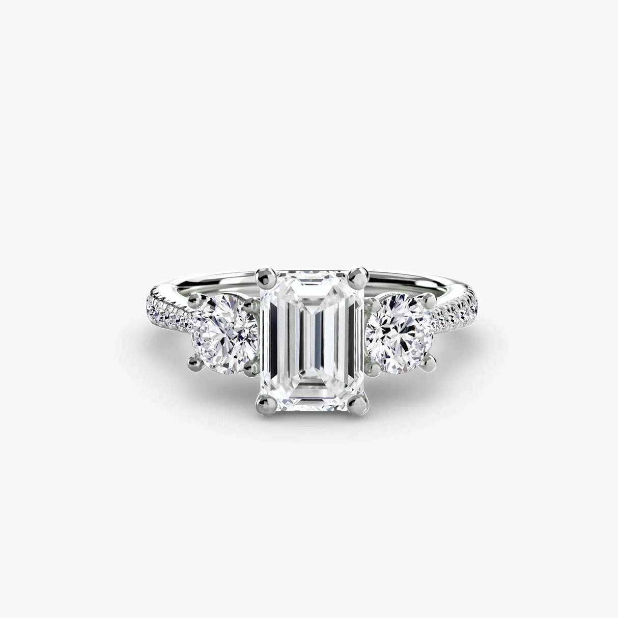 Three-Stone with Pavé Band - 4Me1 