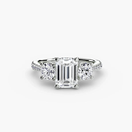 Three-Stone with Pavé Band - 4Me1 